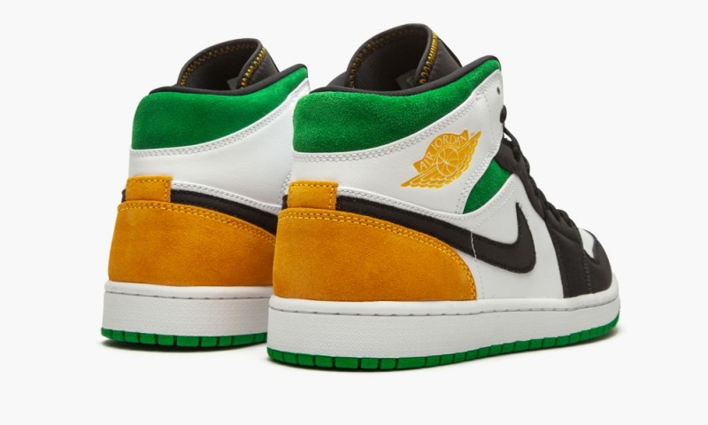 Nike Air Jordan 1 Mid SE 'Oakland' Schoenen Heren Wit Oranje Zwart Nederland | 498637-YEU