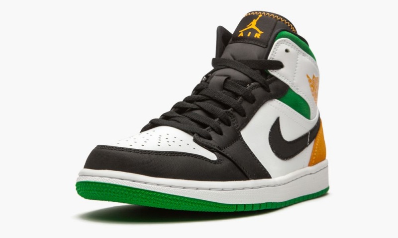 Nike Air Jordan 1 Mid SE 'Oakland' Schoenen Heren Wit Oranje Zwart Nederland | 498637-YEU