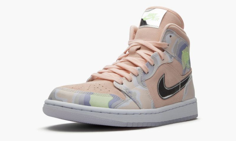 Nike Air Jordan 1 Mid SE 'P(Her)spective' Schoenen Dames Koraal Nederland | 157846-KZA