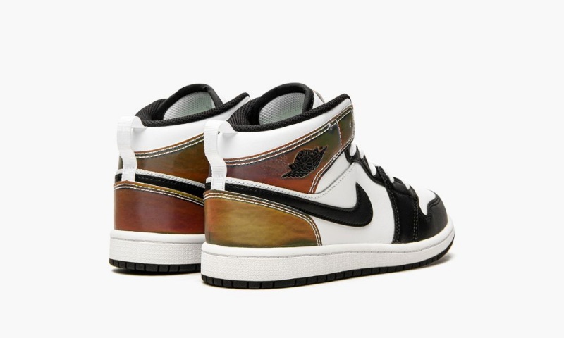Nike Air Jordan 1 Mid SE PS 'Heat Reactive' Schoenen Kinderen Wit Zwart Nederland | 647593-CMR