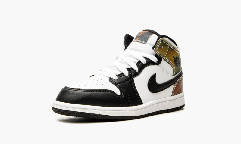 Nike Air Jordan 1 Mid SE PS 'Heat Reactive' Schoenen Kinderen Wit Zwart Nederland | 647593-CMR
