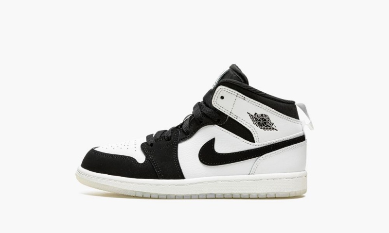 Nike Air Jordan 1 Mid SE (PS) Schoenen Kinderen Wit Zwart Nederland | 532478-WJH