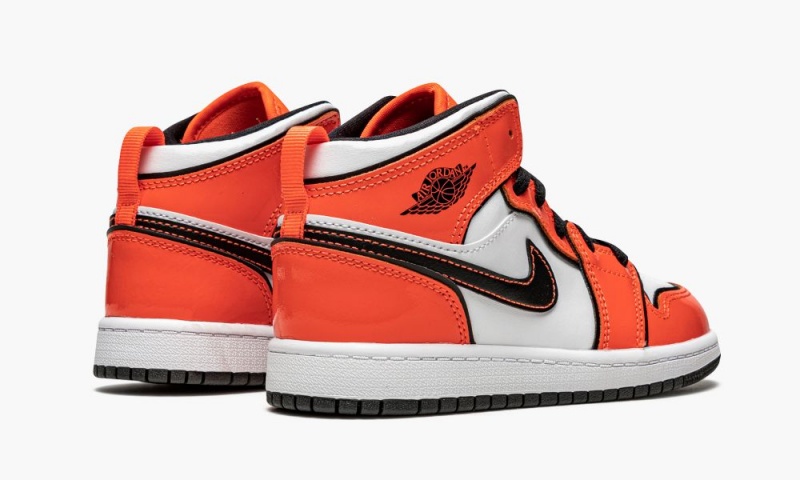 Nike Air Jordan 1 Mid SE PS 'Turf Orange' Schoenen Kinderen Oranje Zwart Wit Nederland | 325640-PEH