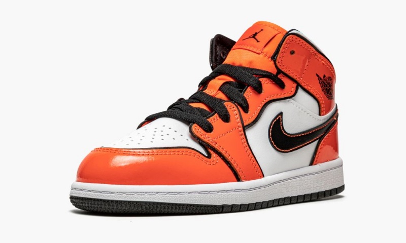 Nike Air Jordan 1 Mid SE PS 'Turf Orange' Schoenen Kinderen Oranje Zwart Wit Nederland | 325640-PEH