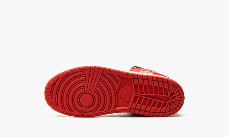 Nike Air Jordan 1 Mid SE (PS) 'Ugly Christmas Trui' Schoenen Kinderen Wit Rood Zwart Nederland | 953217-DWF