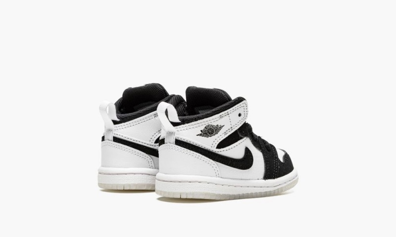 Nike Air Jordan 1 Mid SE (TD) 'Diamond' Schoenen Kinderen Wit Zwart Nederland | 024678-OFN