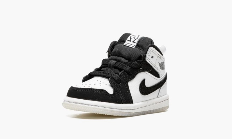 Nike Air Jordan 1 Mid SE (TD) 'Diamond' Schoenen Kinderen Wit Zwart Nederland | 024678-OFN