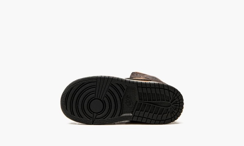 Nike Air Jordan 1 Mid SE (TD) Schoenen Kinderen Donkerchocola Rood Nederland | 195248-WTU