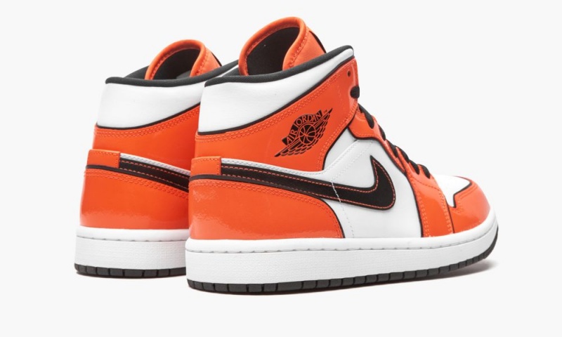 Nike Air Jordan 1 Mid SE 'Turf Orange' Schoenen Heren Oranje Zwart Wit Nederland | 821956-DIA