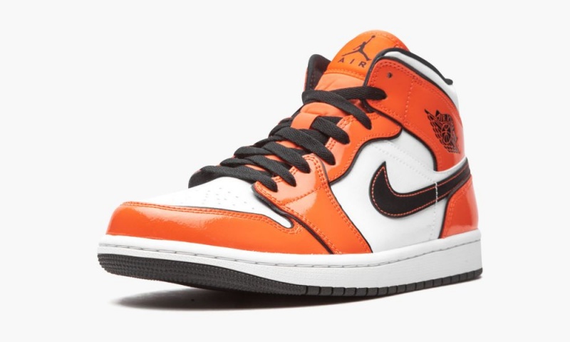 Nike Air Jordan 1 Mid SE 'Turf Orange' Schoenen Heren Oranje Zwart Wit Nederland | 821956-DIA
