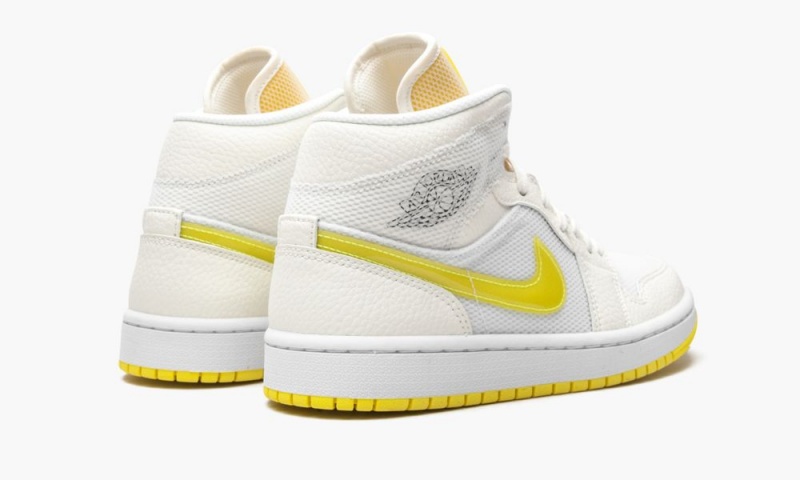 Nike Air Jordan 1 Mid SE 'Voltage Yellow' Schoenen Dames Wit Geel Nederland | 241890-QTH