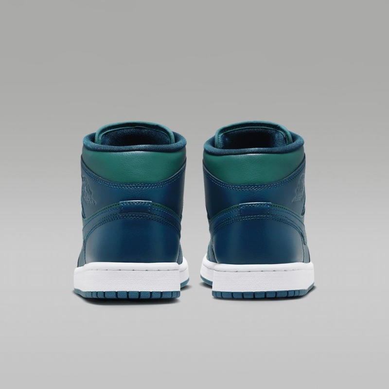 Nike Air Jordan 1 Mid Schoenen Dames Blauw Nederland | 536780-WKI
