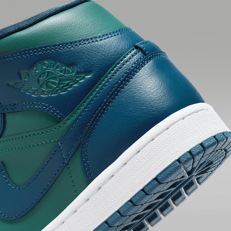 Nike Air Jordan 1 Mid Schoenen Dames Blauw Nederland | 536780-WKI