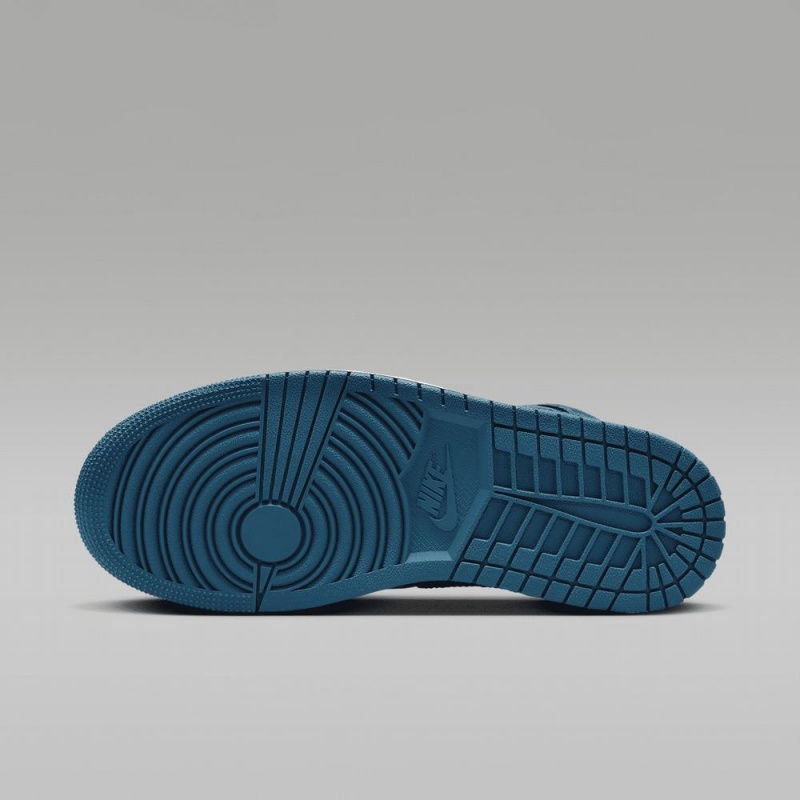 Nike Air Jordan 1 Mid Schoenen Dames Blauw Nederland | 536780-WKI