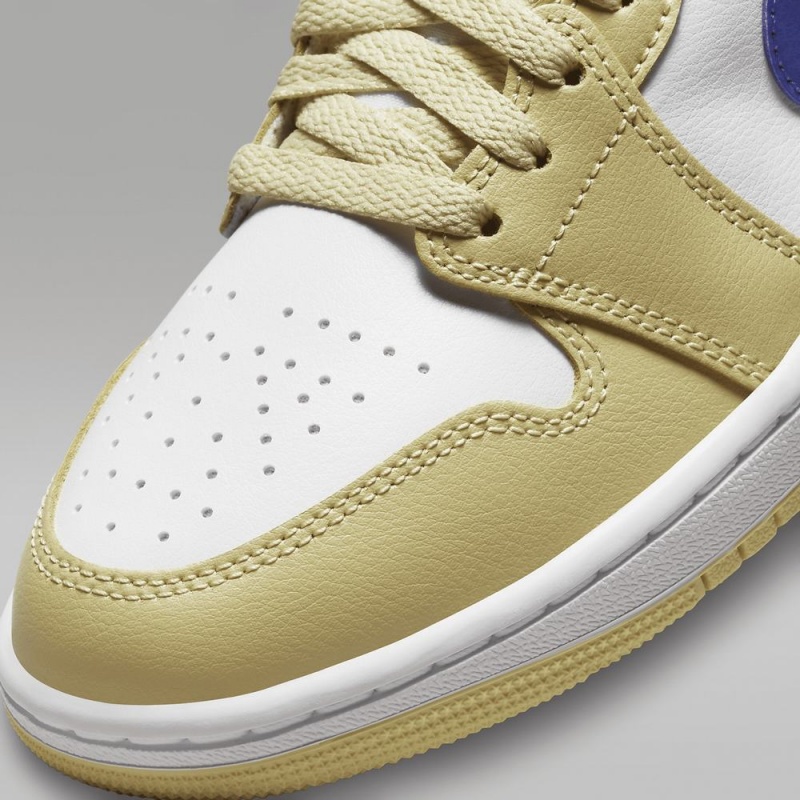 Nike Air Jordan 1 Mid Schoenen Dames Geel Wit Nederland | 418692-JMN