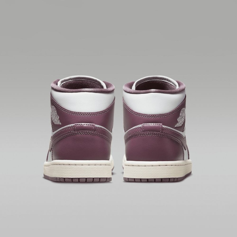 Nike Air Jordan 1 Mid Schoenen Dames Paars Wit Nederland | 726054-ZPK