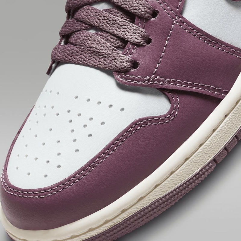 Nike Air Jordan 1 Mid Schoenen Dames Paars Wit Nederland | 726054-ZPK