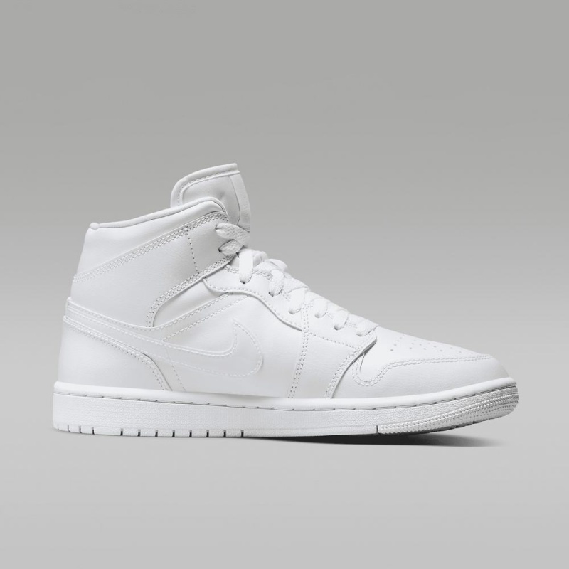 Nike Air Jordan 1 Mid Schoenen Dames Wit Nederland | 635894-XZD