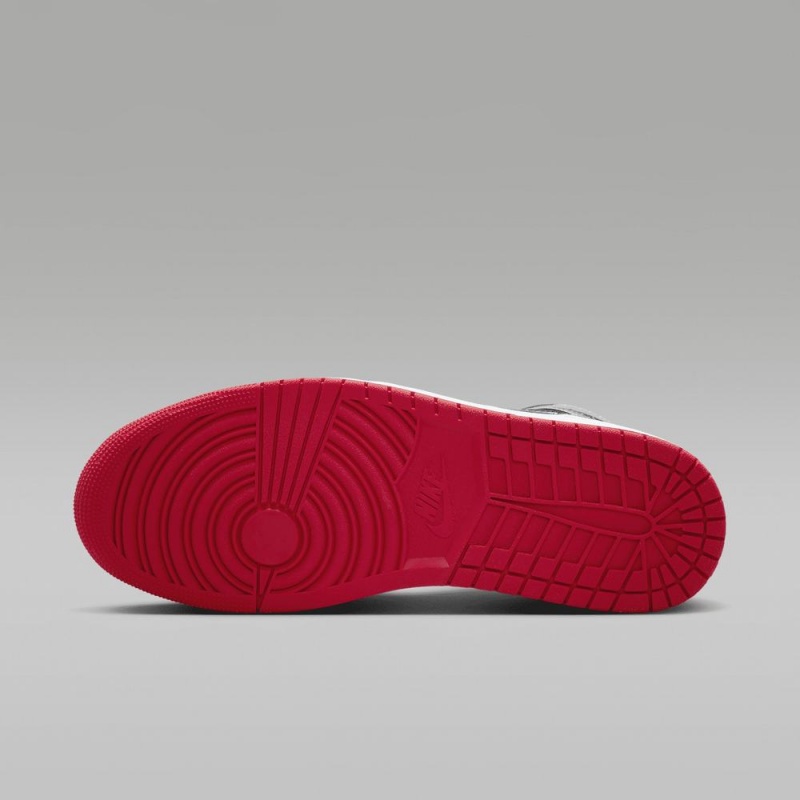 Nike Air Jordan 1 Mid Schoenen Heren Grijs Zwart Nederland | 345820-JUS