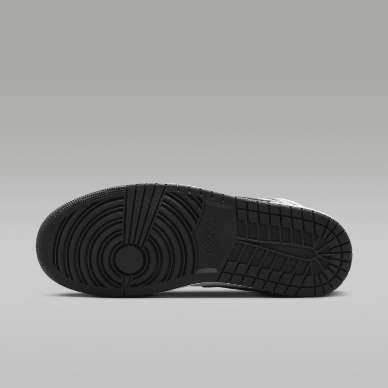 Nike Air Jordan 1 Mid Schoenen Heren Wit Zwart Nederland | 687953-YPF
