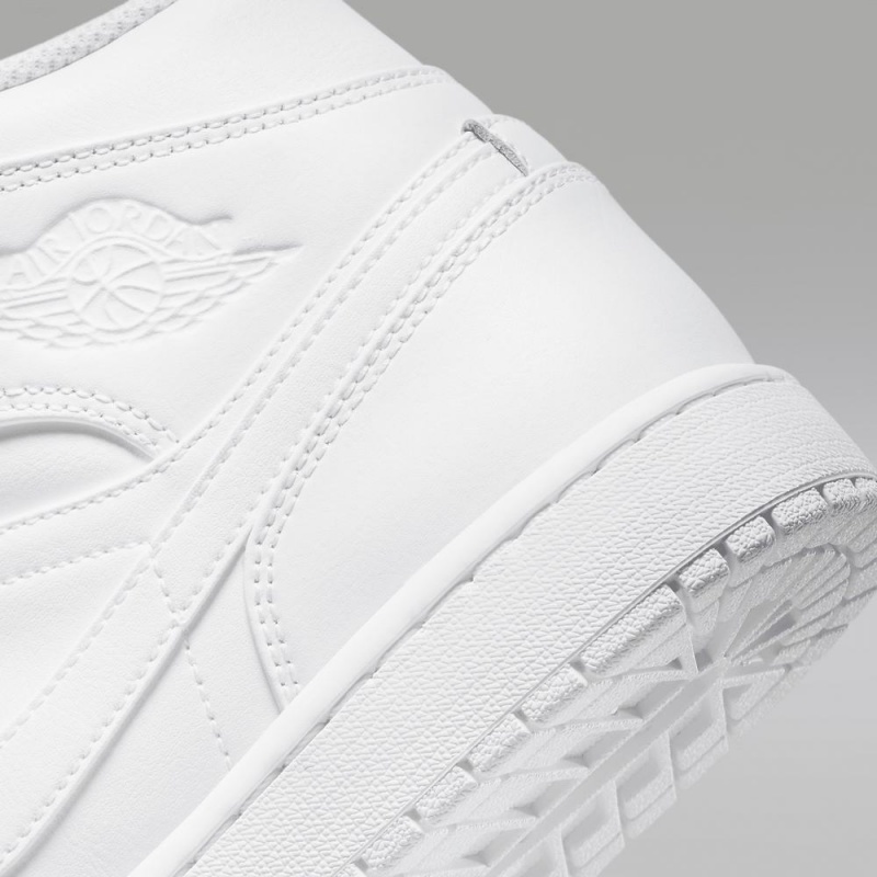 Nike Air Jordan 1 Mid Schoenen Heren Wit Nederland | 297501-NQC