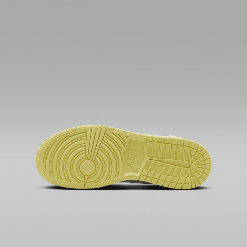 Nike Air Jordan 1 Mid Schoenen Kinderen Wit Lichtoranje Nederland | 826501-TOJ