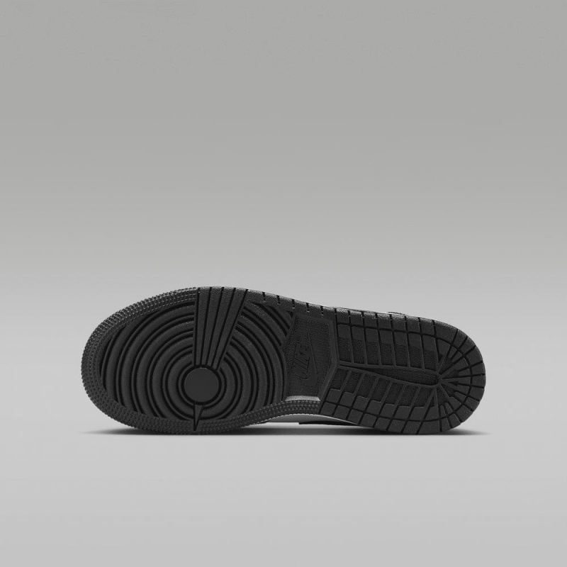 Nike Air Jordan 1 Mid Schoenen Kinderen Geel Zwart Wit Nederland | 368791-FZJ