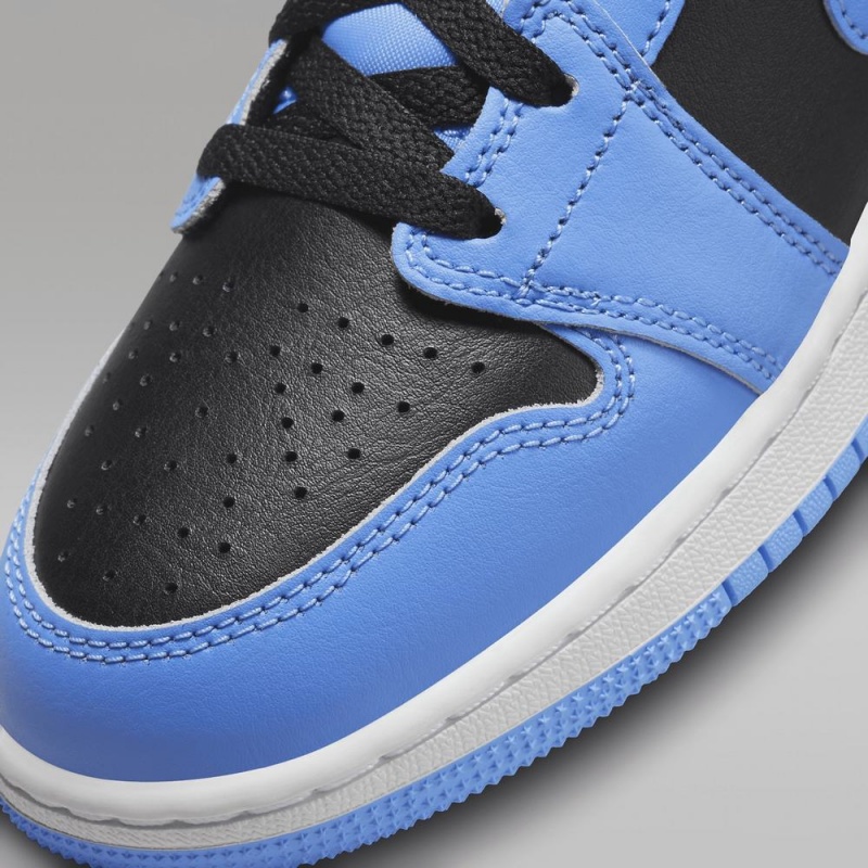 Nike Air Jordan 1 Mid Schoenen Kinderen Blauw Zwart Nederland | 723501-QSW