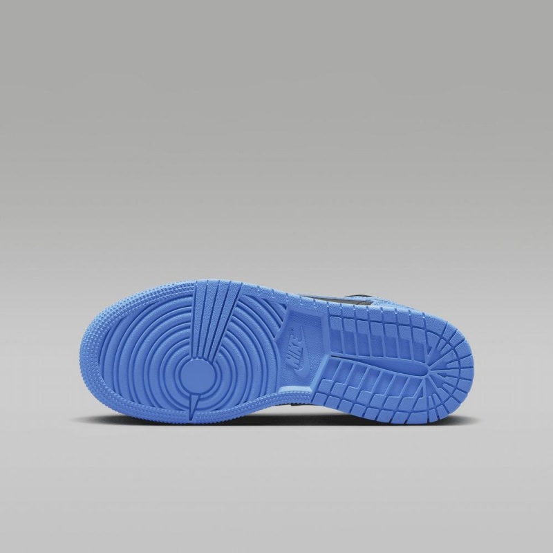 Nike Air Jordan 1 Mid Schoenen Kinderen Blauw Zwart Nederland | 723501-QSW