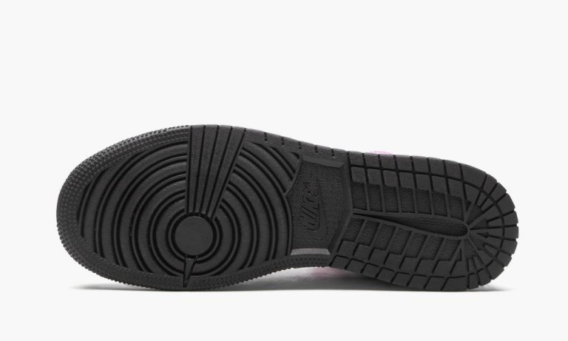 Nike Air Jordan 1 Mid Schoenen Kinderen Roze Zwart Wit Nederland | 296473-OJC