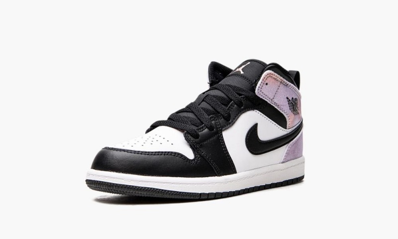 Nike Air Jordan 1 Mid Se PS Schoenen Kinderen Zwart Koraal Wit Nederland | 245067-OKP