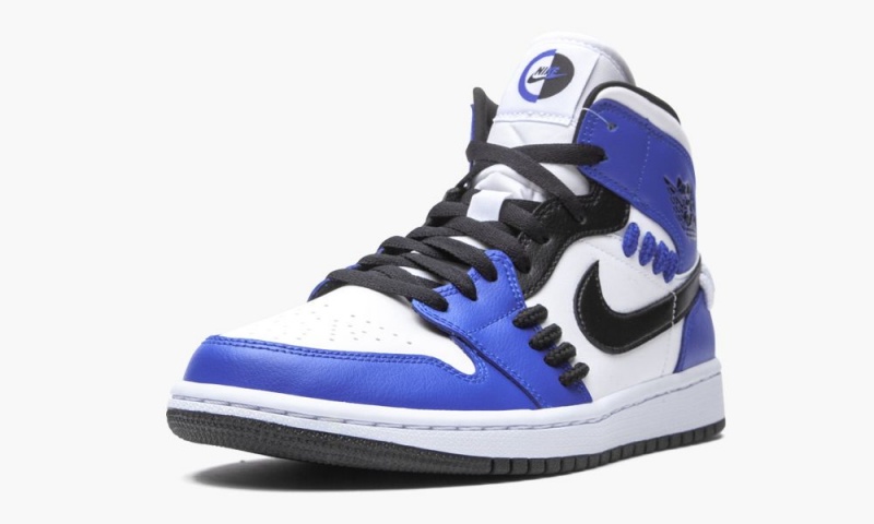 Nike Air Jordan 1 Mid 'Sisterhood - Game Royal' Schoenen Dames Koningsblauw Zwart Wit Nederland | 086279-DLS