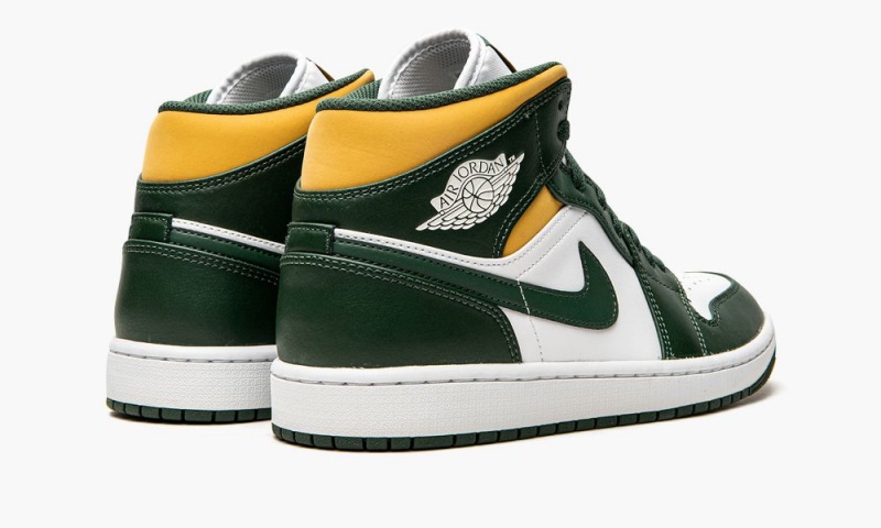 Nike Air Jordan 1 Mid 'Sonics' Schoenen Heren Groen Wit Nederland | 890532-DBK