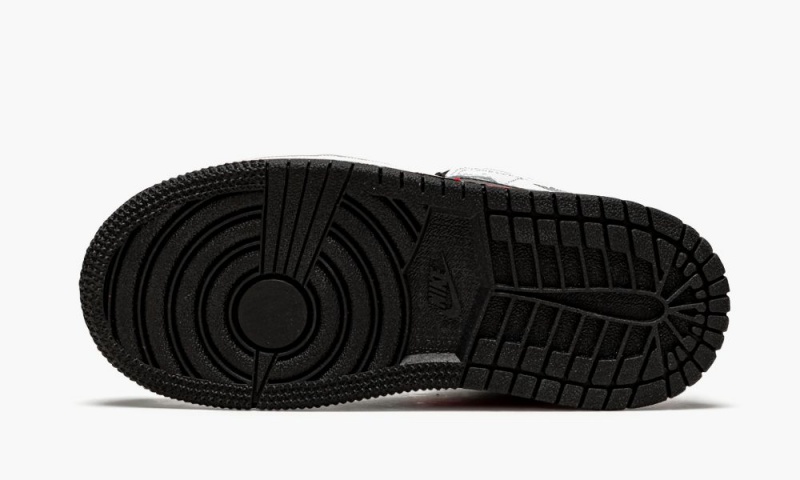 Nike Air Jordan 1 Mid TD 'Chile Red' Schoenen Kinderen Zwart Rood Wit Nederland | 513096-IFO