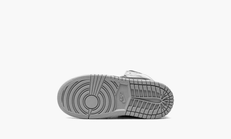 Nike Air Jordan 1 Mid TD 'Light Smoke Grey' Schoenen Kinderen Grijs Wit Nederland | 809561-QZG