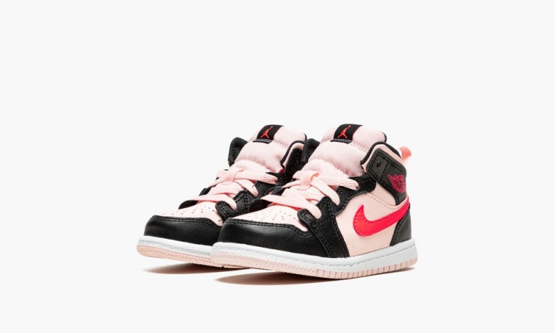 Nike Air Jordan 1 Mid (TD) Schoenen Kinderen Zwart Nederland | 647518-MCA