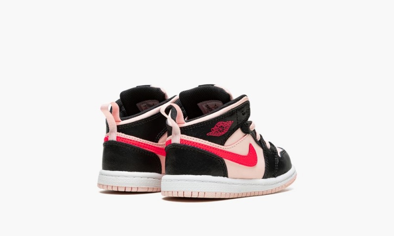 Nike Air Jordan 1 Mid (TD) Schoenen Kinderen Zwart Nederland | 647518-MCA
