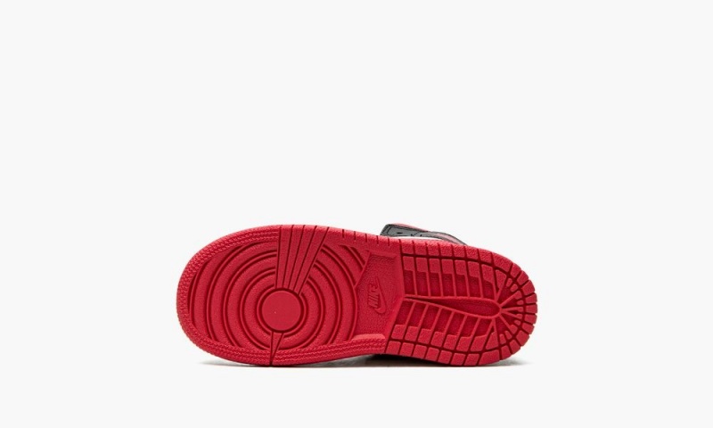 Nike Air Jordan 1 Mid TD 'Very Berry' Schoenen Kinderen Zwart Wit Nederland | 381546-HLB