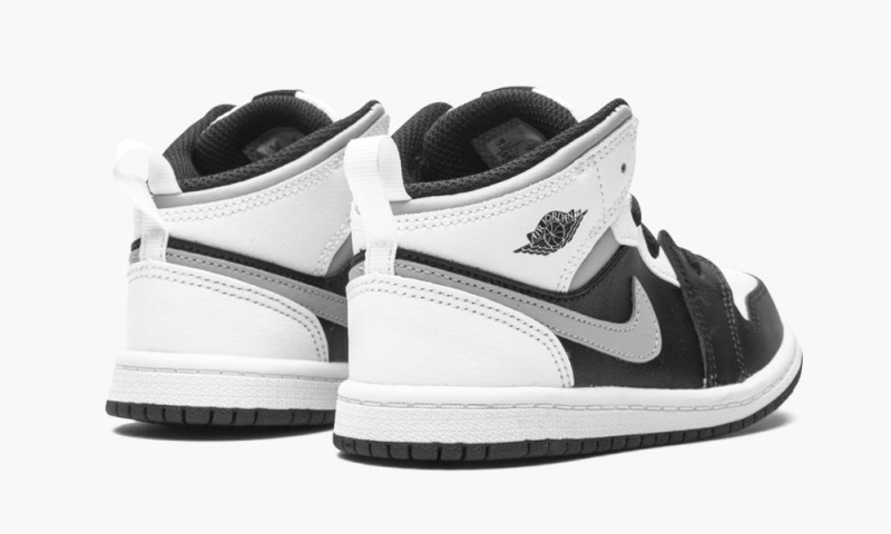 Nike Air Jordan 1 Mid (TD) 'White Shadow' Schoenen Kinderen Zwart Grijs Wit Nederland | 802536-WBV
