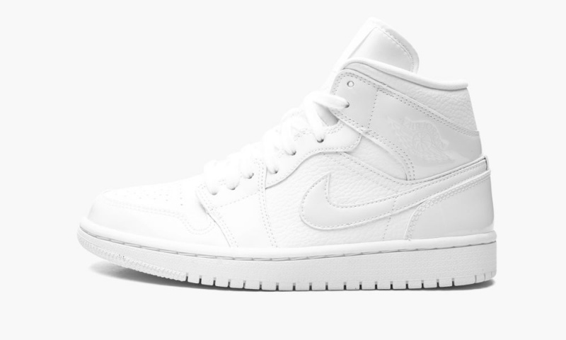Nike Air Jordan 1 Mid \'Triple White\' Schoenen Dames Wit Nederland | 876250-FMY