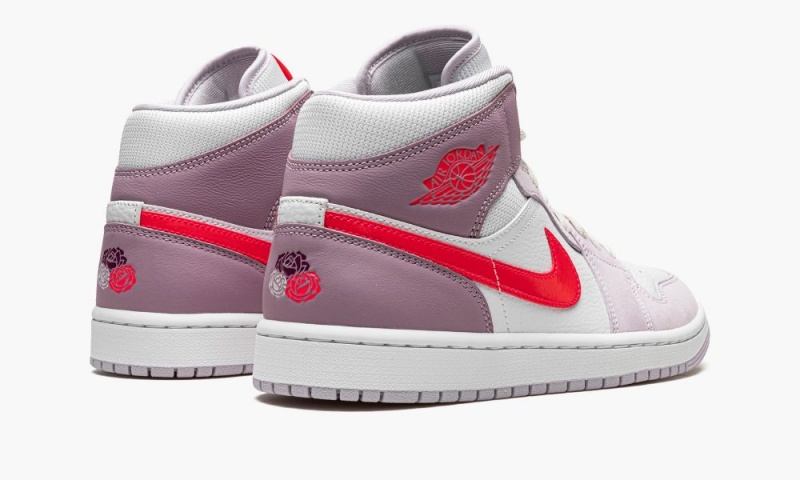 Nike Air Jordan 1 Mid 'Valentine’s Day 2022' Schoenen Dames Wit Roze Rood Nederland | 269150-HZS