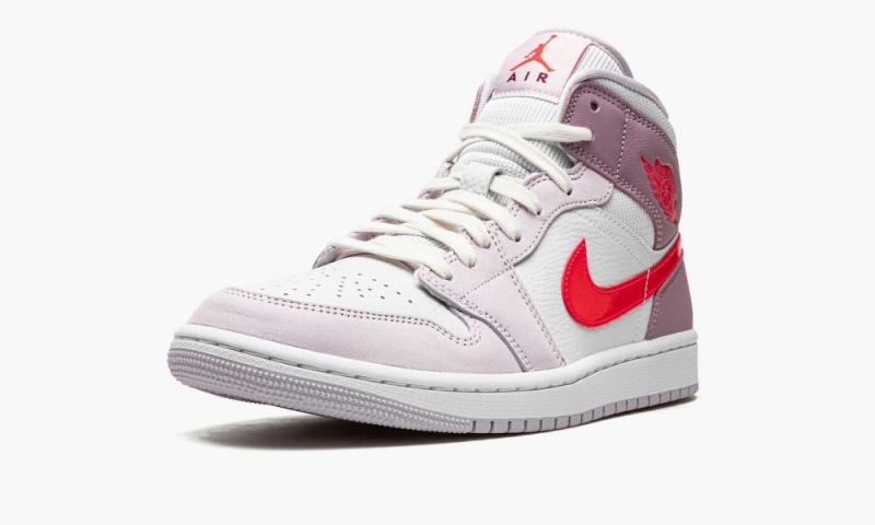 Nike Air Jordan 1 Mid 'Valentine’s Day 2022' Schoenen Dames Wit Roze Rood Nederland | 269150-HZS