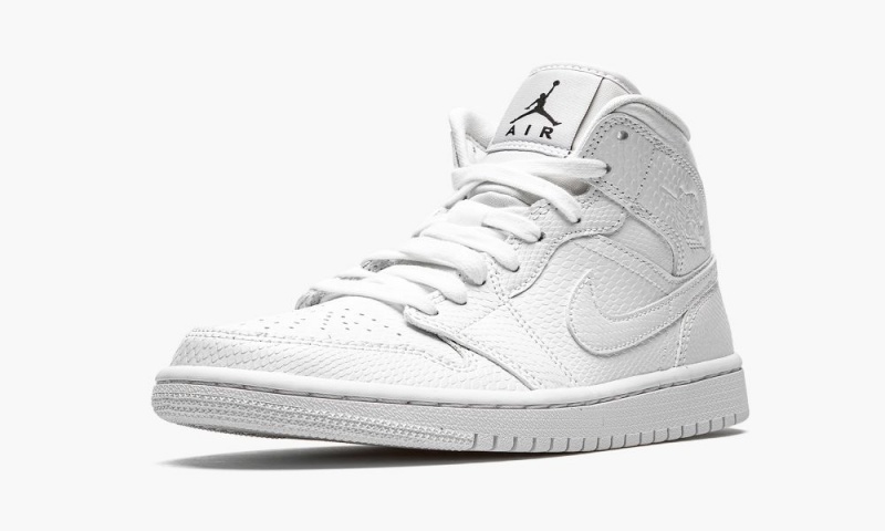 Nike Air Jordan 1 Mid 'White Snakeskin' Schoenen Dames Wit Nederland | 403715-BRQ