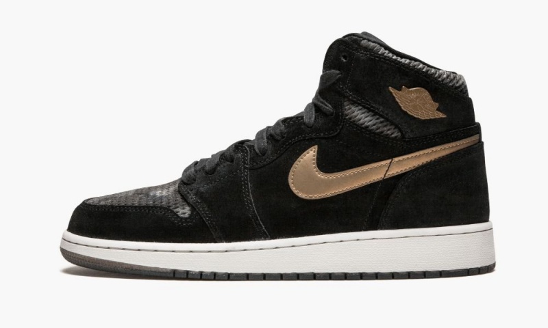 Nike Air Jordan 1 RET Hi Prem HC Schoenen Kinderen Zwart Lichtbeige Nederland | 570123-FUH