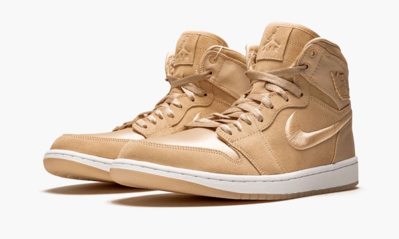 Nike Air Jordan 1 RET High 'Season of Her - Ice Peach' Schoenen Dames Koraal Wit Metal Goud Nederland | 032561-TXJ