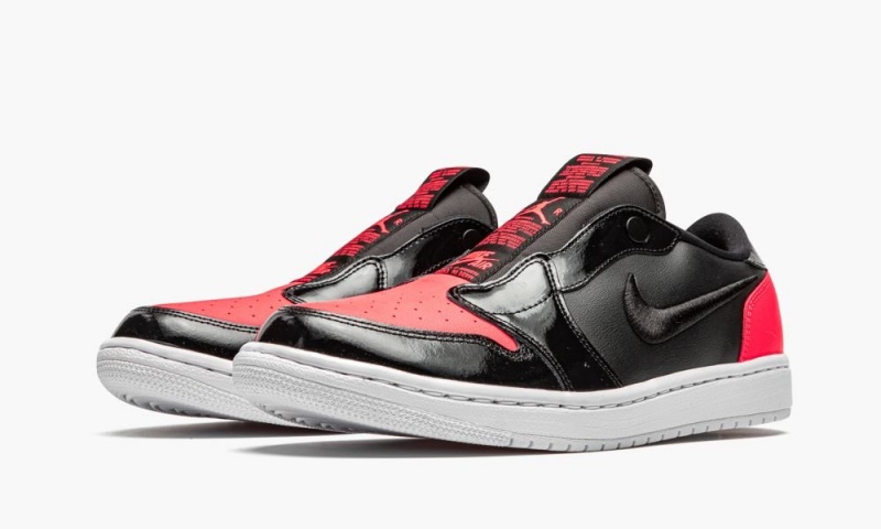 Nike Air Jordan 1 RET LOW SLIP Schoenen Dames Lichtrood Zwart Wit Nederland | 846759-HJT