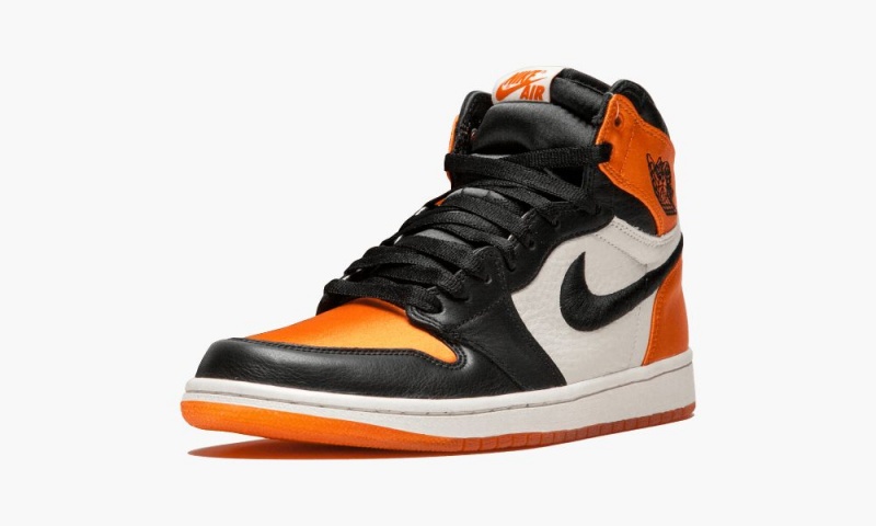 Nike Air Jordan 1 RE HI OG SL 'Satin Shattered Backboard' Schoenen Dames Zwart Oranje Nederland | 753426-ZMK