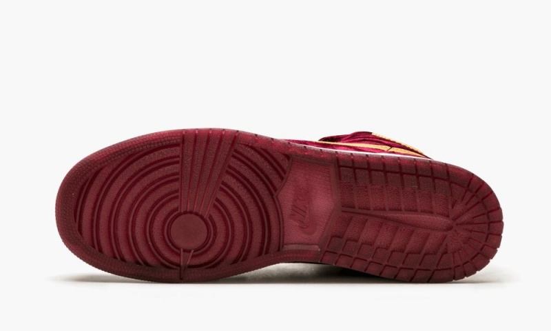 Nike Air Jordan 1 Ret Hi PREM HC GG 'VELVET' Schoenen Kinderen Bordeaux Metal Goud Nederland | 078459-VUG