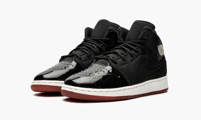 Nike Air Jordan 1 Retro GS 'Bred 11' Schoenen Kinderen Zwart Rood Wit Nederland | 967143-DEA