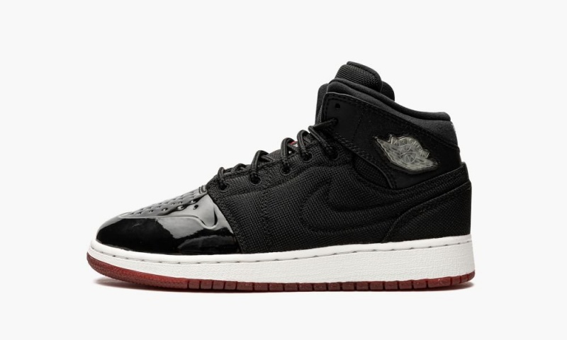 Nike Air Jordan 1 Retro GS \'Bred 11\' Schoenen Kinderen Zwart Rood Wit Nederland | 967143-DEA